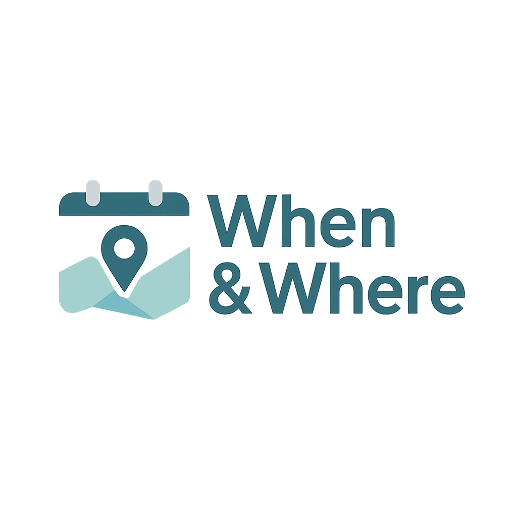 When & Where logotype